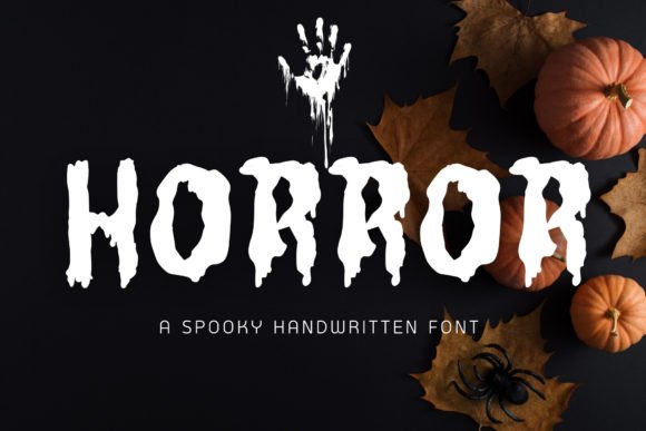 Horror Display Font By Pui Art