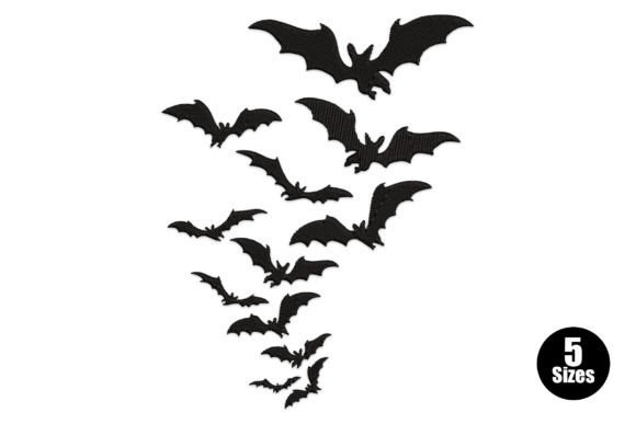 Halloween Bats Halloween Embroidery Design By Embiart