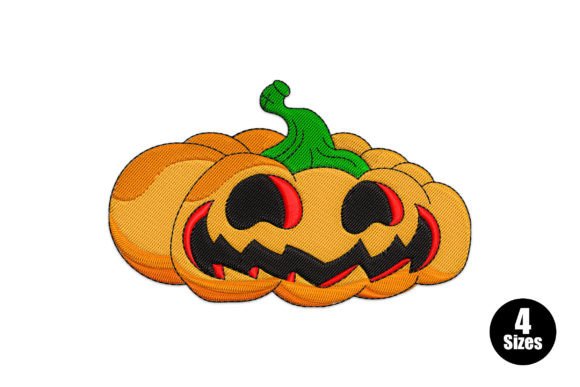 Halloween Pumpkin Halloween Embroidery Design By Embiart