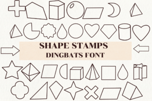 Shape Stamps Fontes Dingbats Fonte Por Nongyao 1