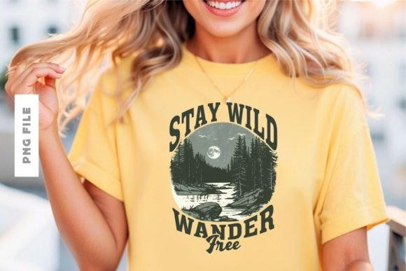 Stay Wild T-shirt Design Graphic T-shirt Designs By Universtock