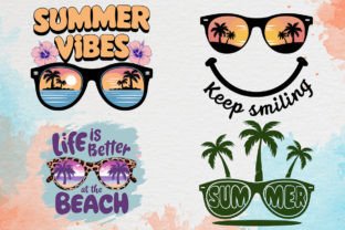 Summer Beach Sunglasses Quotes Clipart Graphic Crafts By PIG.design 4