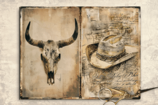 Vintage Western Junk Journal Pages Graphic Print Templates By Dear Eve 7