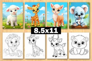300 Cute Baby Animals Coloring Pages KDP Grafica Pagine e libri da colorare per bambini Di PLAY ZONE 2