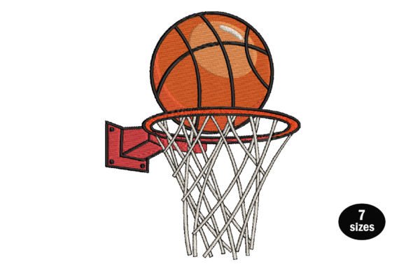 Basketball Sports Hobbies & Sports Embroidery Design By Emvect