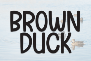 Brown Duck Script & Handwritten Font By william jhordy 1