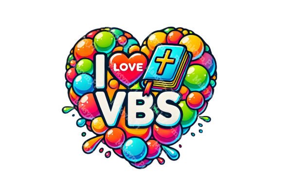 I Love VBS PNG, Vacation Bible School Gráfico Gráficos IA Por TinyBig Studio