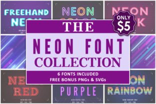 Neon Collection Color Fonts Font By Font Craft Studio 1