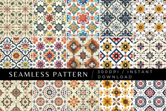 Odell Ornamental Seamless Patterns Graphic Patterns By Inknfolly