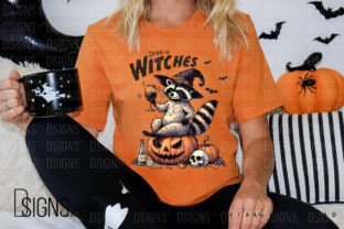 Raccoon Vintage Halloween Witch Png Graphic T-shirt Designs By DSIGNS 3