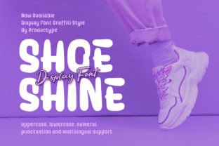 Shoeshine Czcionki do Wyświetlania Czcionka Przez Productype 1