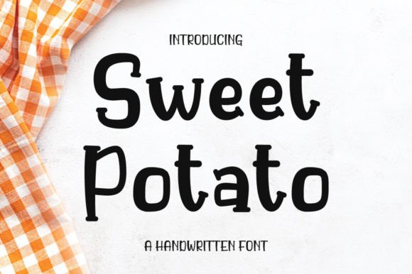 Sweet Potato Skript-Schriftarten Schriftart Von Nirmala Creative