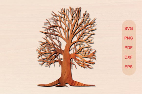 Tree Laser Cut SVG File Graphic 3D SVG By digitalbrightcreations