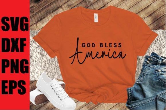 God Bless America, Svg, Tshirt, Png Graphic T-shirt Designs By Creativity