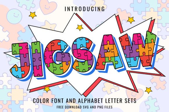 Jigsaw Color Fonts Font By Font Craft Studio