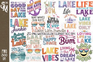 Lake Life Bundle Clipart PNG Graphics Graphic Crafts By StevenMunoz56 1