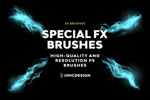 Special FX Photoshop Brushes Gráfico Pinceles Por UnicDesign