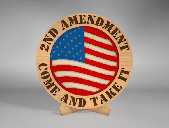 United States 2nd Amendment Stands Svg Graphic Print Templates By SwallowbirdArt