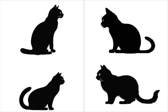 Cat Svg Cut File ,cat Silhouette Vector Graphic AI Graphics By Store Hut