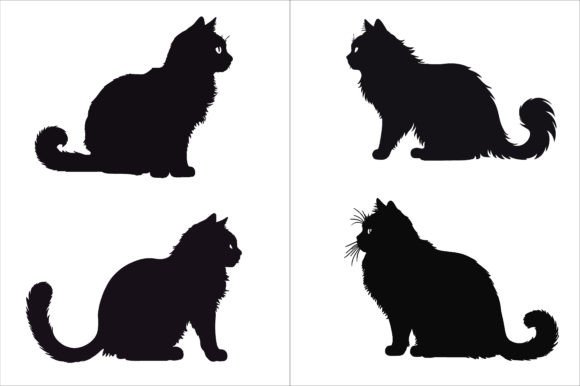 Cat Svg Cut File ,cat Silhouette Vector Graphic AI Graphics By Store Hut