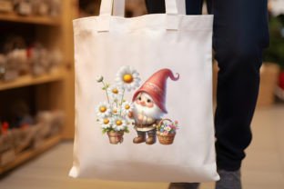 Gnomes with Daisy Flower Sublimation Graphic Illustrations By LibbyWishes 6