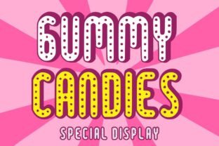 Gummy Candies Display Font By Riki.studio 1