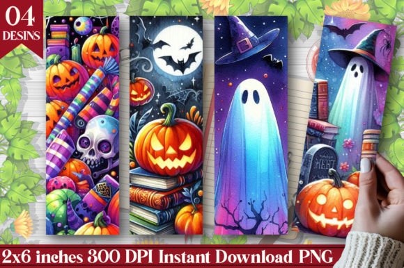 Halloween Printable Bookmark Graphic Print Templates By LibbyWishes
