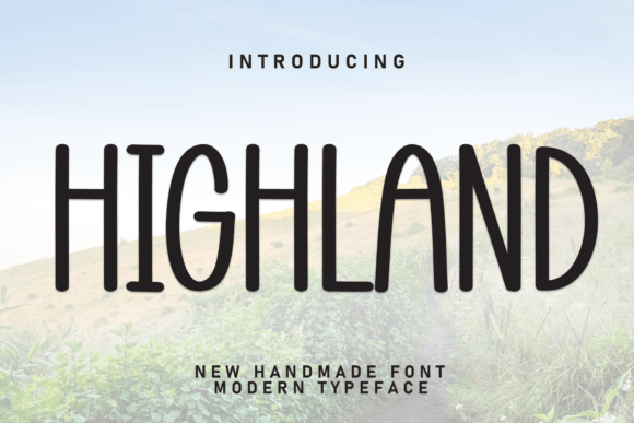 Highland Script & Handwritten Font By Strongkeng Old