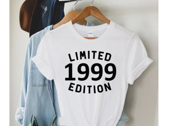 Limited Edition 1999, 25th Birthday Graphic T-shirt Designs By Svg Design Store020