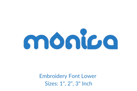 Monica Font School & Education Embroidery Design By Ankus Designs