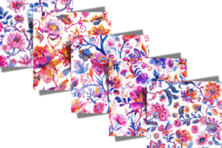 Vibrant Floral Blooming Tapestry Pattern Graphic Patterns By Creative River 2
