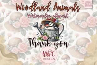 Watercolor Whimsical Woodland Animals Graphic Illustrations By kisscdesign 7