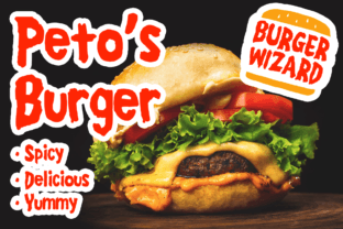 Burger Wizard Display Font By MVMET 2