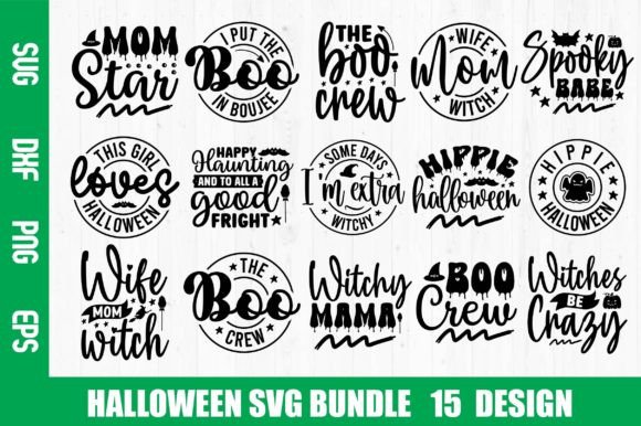 Halloween SVG Bundle Gráfico Manualidades Por nazrulislam405510