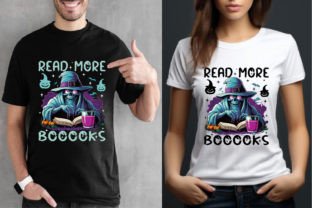 Halloween T Shirt- Read More Booooks Graphic T-shirt Designs By TANIA KHAN RONY 1
