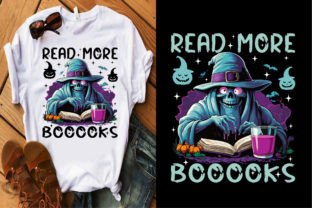 Halloween T Shirt- Read More Booooks Graphic T-shirt Designs By TANIA KHAN RONY 2