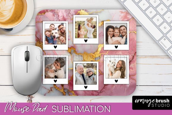 Picture Frame Mouse Pad Sublimation Graphic Crafts By Orange Brush Studio