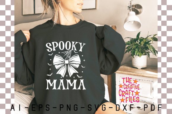 Spooky Mama, Coquette Halloween SVG Graphic Crafts By TheCreativeCraftFiles