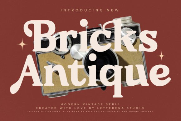 Bricks Antique Serif Font By Letterena Studios
