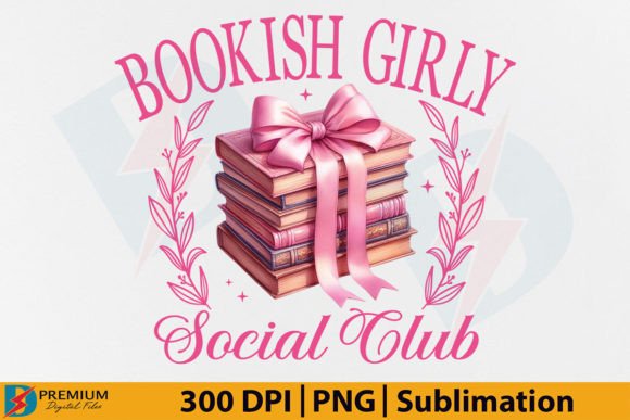 Coquette Book Bookish Girly Social Club Graphic T-shirt Designs By Premium Digital Files