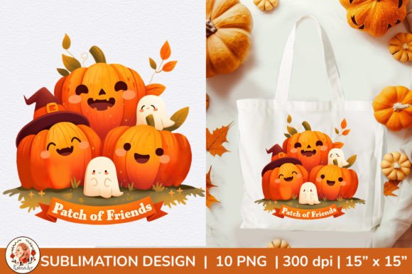 Cute Halloween Ghost, Kawaii Halloween Graphic Illustrations By KsenyaArt