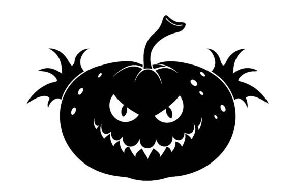Halloween Fruit Black Silhouette. Graphic Print Templates By M.k Graphics Store