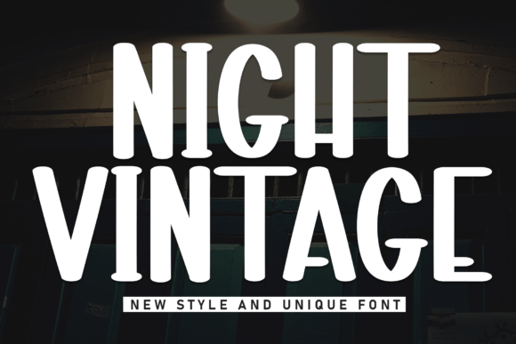 Night Vintage Script & Handwritten Font By Strongkeng Old