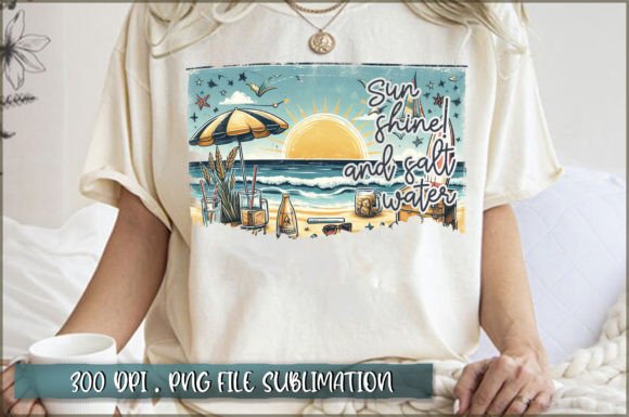 Sunshine and Saltwater Sublimation Graphic Crafts By Extreme DesignArt