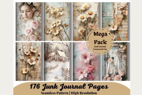 176 Junk Journal Graphic AI Graphics By 99CentsCrafts