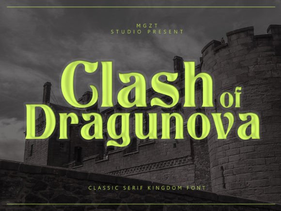 Clash of Dragunov Serif Font By Magizta Craft