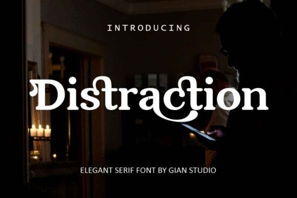 Distraction Serif Font By gianstudio12