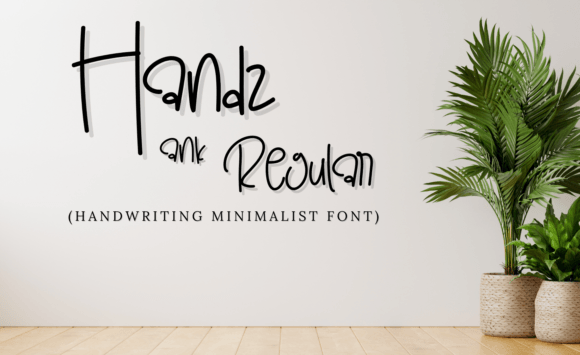 Handz Ank Script & Handwritten Font By Haha_Hub