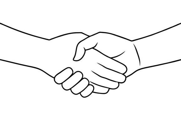 Holding Hand Line Art Illustration Graphic Crafts By Graphics Studio Zone