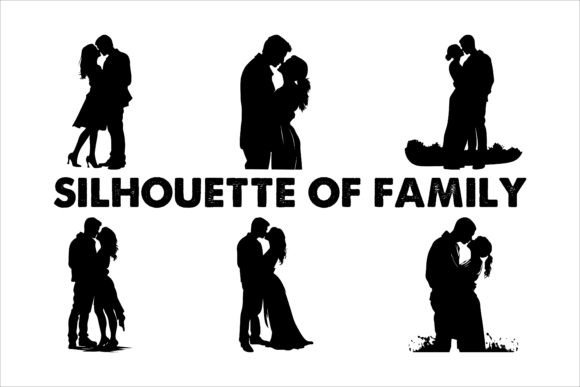 Stunning Silhouettes of Families Graphic Illustrations By Creative shirts